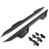 2007-2016 Jeep Wrangler 4-Door Step Down Nerf Bars - Black