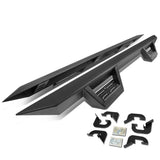 07-17 Chevrolet Silverado Extended Cab Step Down Nerf Bars - Black