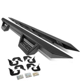 07-17 Chevrolet Silverado Crew Cab Step Down Nerf Bars - Black