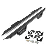 07-17 Chevrolet Silverado Crew Cab Step Down Nerf Bars - Black