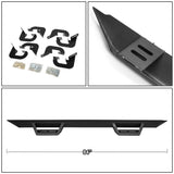 07-17 Chevrolet Silverado Crew Cab Step Down Nerf Bars - Black