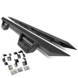 09-17 Dodge Ram 1500 Quad Cab Step Down Nerf Bars - Black
