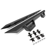 2018-2019 Jeep Wrangler JL 4-Door Step Down Nerf Bars - Black