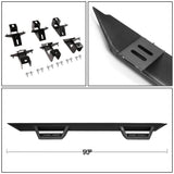 2018-2019 Jeep Wrangler JL 4-Door Step Down Nerf Bars - Black