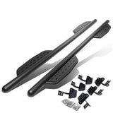 2015-2017 Ford F-150 Crew Cab 3" Round Extended Step Bars - Matte Black