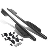 2015-2017 Ford F-150 Crew Cab 3" Round Extended Step Bars - Matte Black