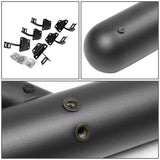 2015-2017 Ford F-150 Crew Cab 3" Round Extended Step Bars - Matte Black