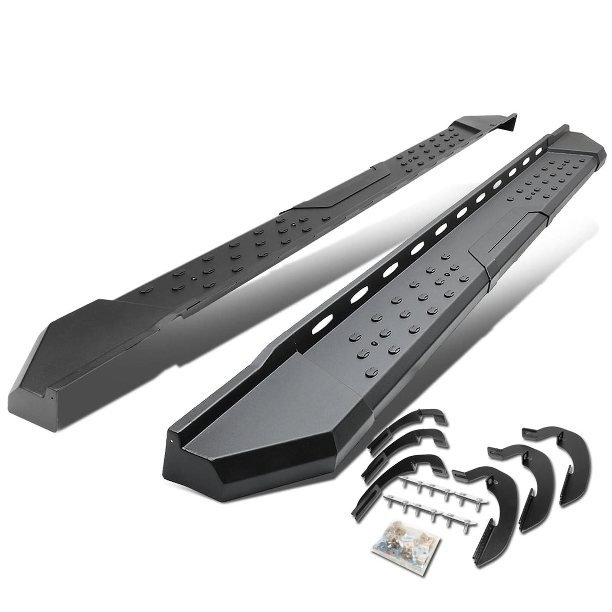 07-17 Chevy Silverado GMC Sierra 5.5" Straight Nerf Step Bar Black