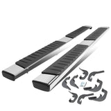 07-19 Chevrolet Silverado GMC Sierra 6" Straight Nerf Step Bar Silver