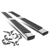 07-19 Chevrolet Silverado GMC Sierra 6" Straight Nerf Step Bar Silver