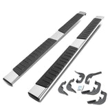 07-19 Chevrolet Silverado GMC Sierra 6" Straight Nerf Step Bar Silver