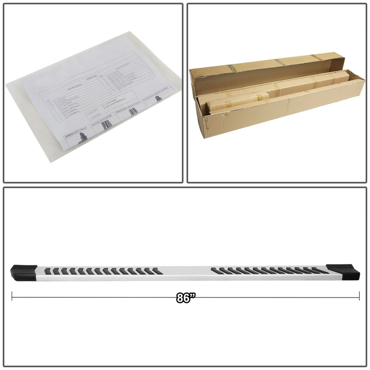2015-2018 Ford F-150 Crew Cab 6" Oval Nerf Bars - Aluminum