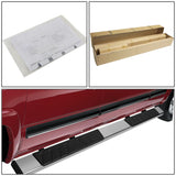 07-19 Chevrolet Silverado GMC Sierra 5" Oval Nerf Step Bars Silver