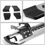 15-20 Ford F-150 / 17-20 F-250 F-350 6" Flat Board Nerf Step Bar Silver