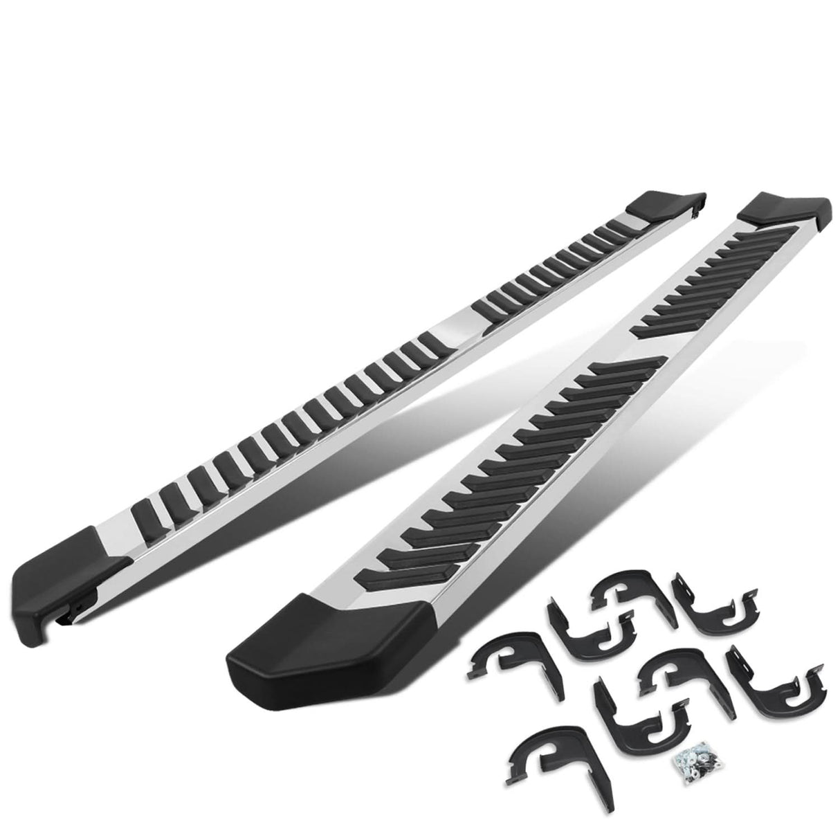 2004-2014 Ford F-150 Extended Cab 6" Nerf Bars Silver