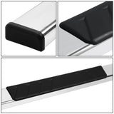 07-19 Chevrolet Silverado GMC Sierra 4.75" Nerf Step Bars Chrome Black