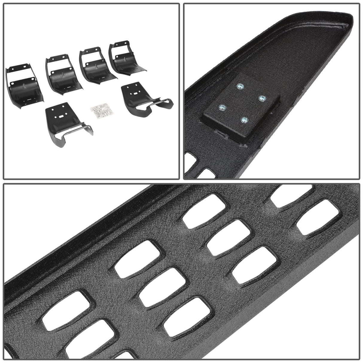 15-20 Ford F-150 / 17-20 F-250 F-350 Raptor Style Nerf Bars Crew Cab Black