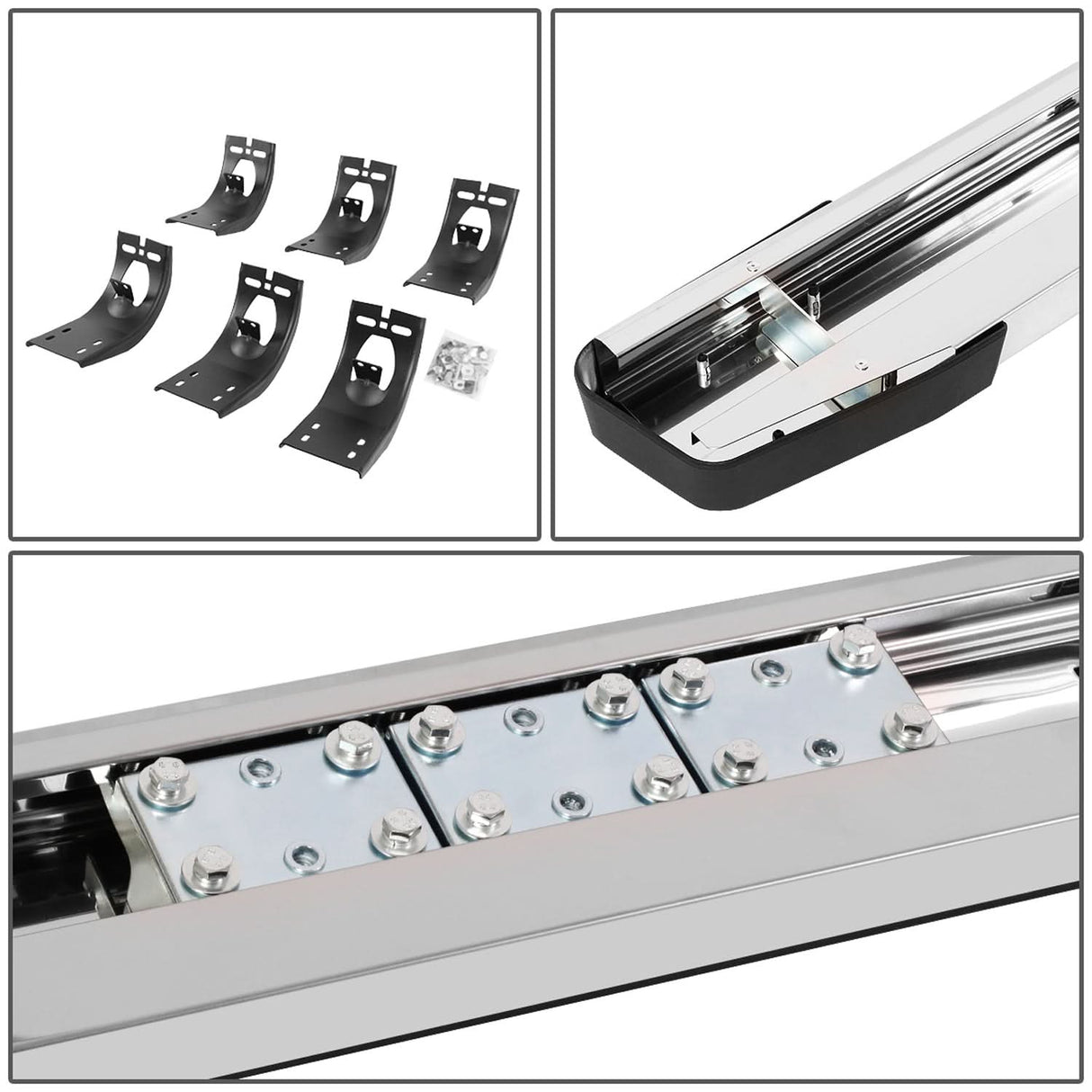 09-20 Dodge Ram 1500/2500/3500 Crew Cab 5.25" Nerf Bars Chrome/Black