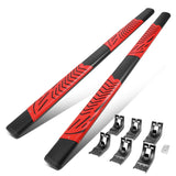 09-20 Dodge RAM 1500/2500/3500 Crew Cab 5" Nerf Bars - Black/Red
