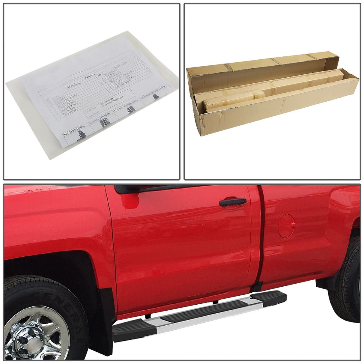 07-19 Chevrolet Silverado / GMC Sierra 6" Aluminum Nerf Bars