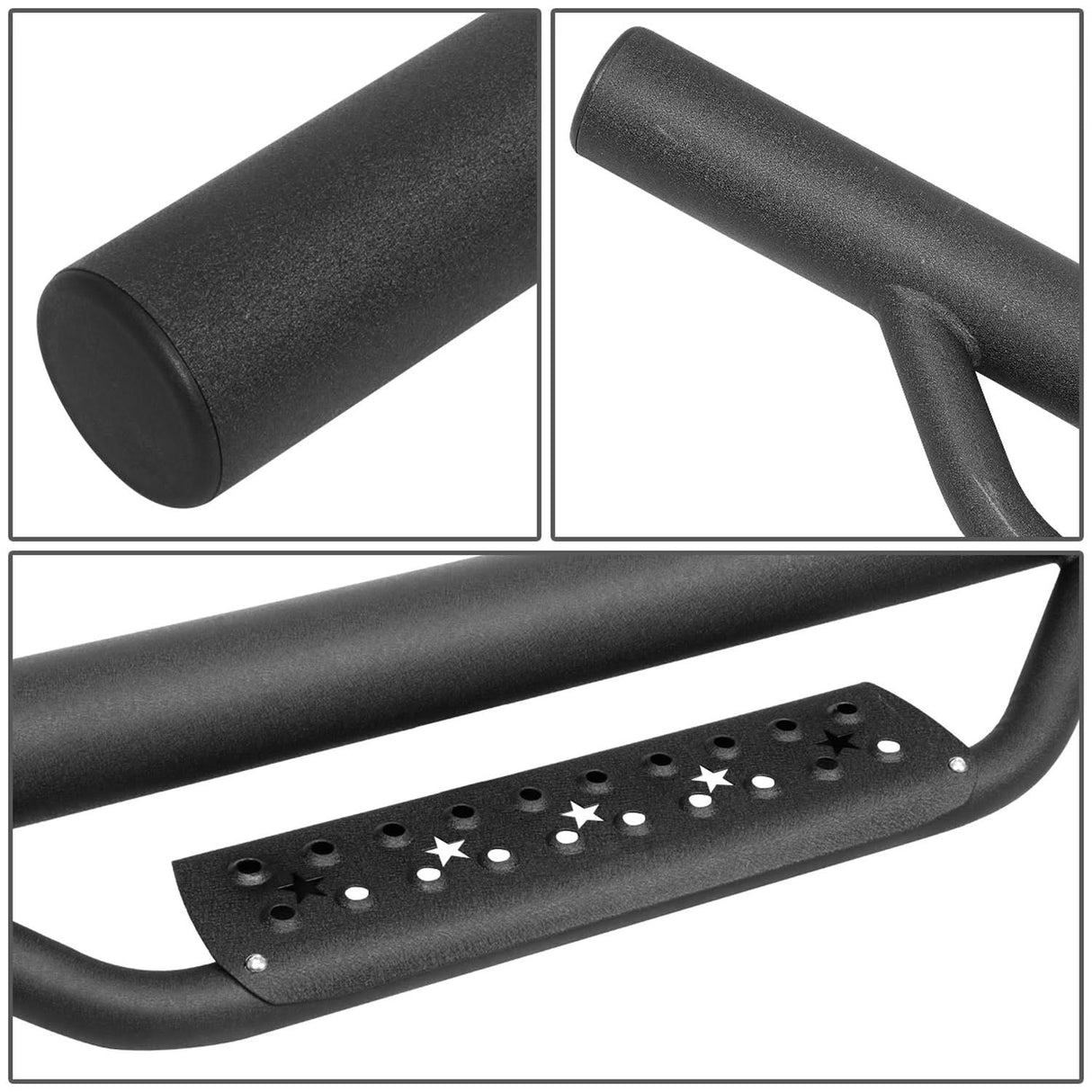 07-18 Jeep Wrangler JK Unlimited 4-DR 3" Drop Side Nerf Bar Step Bar