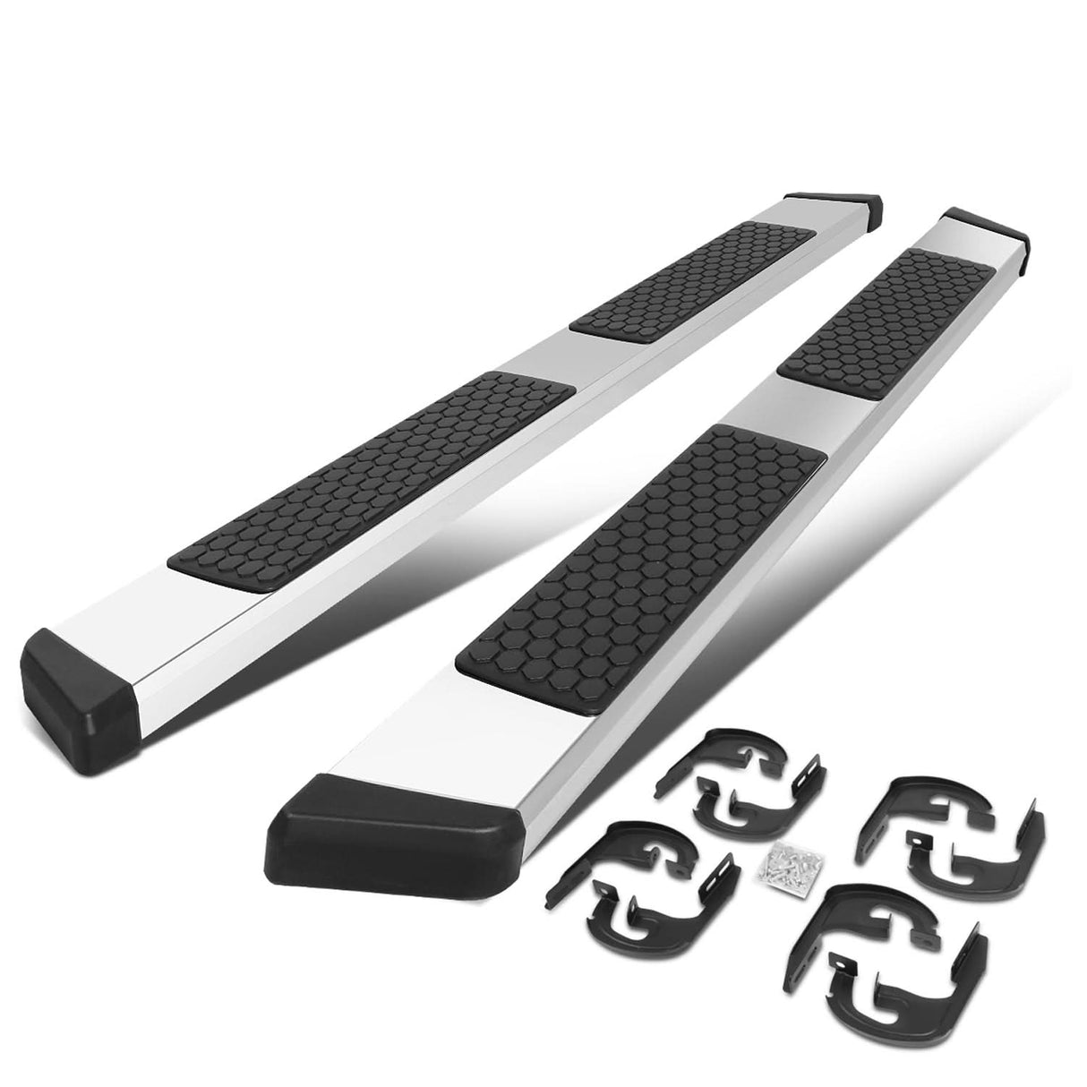 04-14 Ford F-150 Extended Cab 5.5" Honeycomb Nerf Bar Chrome Black