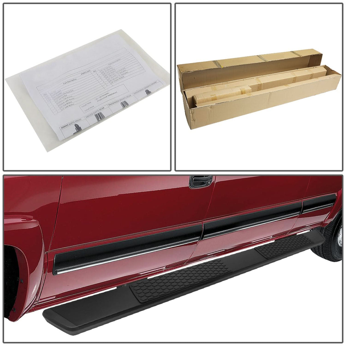 04-14 Ford F-150 Extended Cab 5.5" Honeycomb Step Nerf Bar