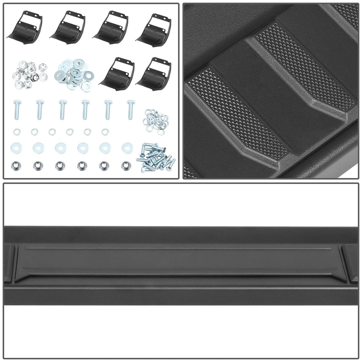 2022-2023 Ford F-150 SuperCrew Cab Black Nerf Bar Step Bar