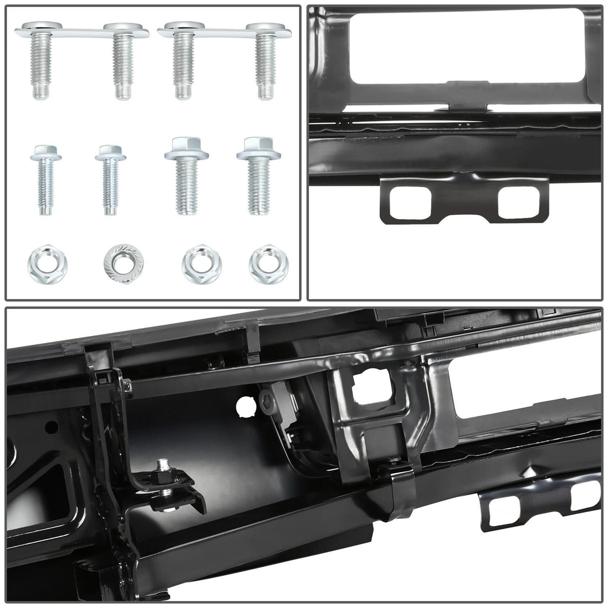 15-19 Silverado Sierra 2500 3500 Rear Step Bumper w/ Sensor Hole & Hitch