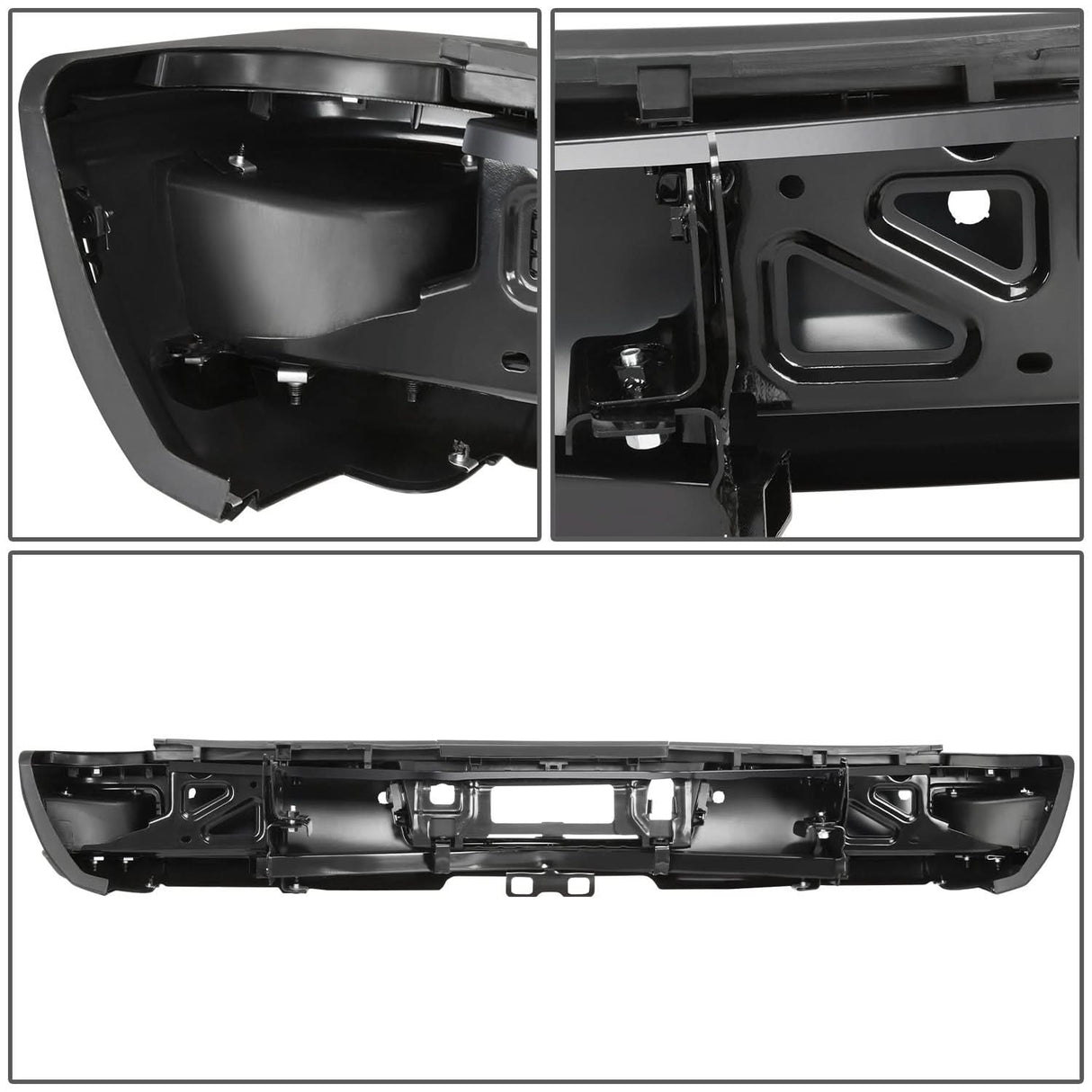 15-19 Silverado Sierra 2500 3500 Rear Step Bumper w/ Sensor Hole & Hitch