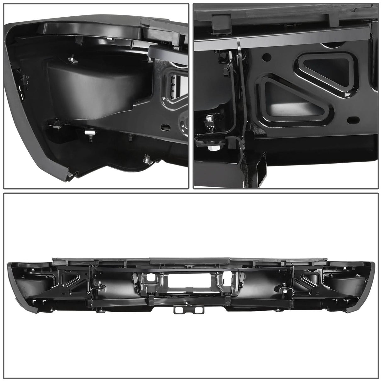 15-19 Silverado Sierra 2500 3500 Rear Step Bumper with Hitch
