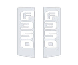 Side Emblem Accent Trim Fits 2017-2022 Ford Super Duty