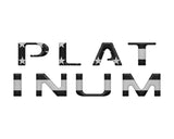 Platinum Tailgate Letter Overlays Fits 2020-2022 Ford Super Duty