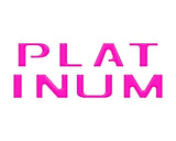 Platinum Tailgate Letter Overlays Fits 2020-2022 Ford Super Duty