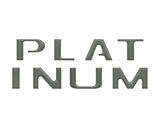 Platinum Tailgate Letter Overlays Fits 2020-2022 Ford Super Duty