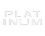 Platinum Tailgate Letter Overlays Fits 2020-2022 Ford Super Duty