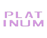 Platinum Tailgate Letter Overlays Fits 2020-2022 Ford Super Duty
