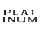 Platinum Tailgate Letter Overlays Fits 2020-2022 Ford Super Duty