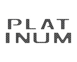 Platinum Tailgate Letter Overlays Fits 2020-2022 Ford Super Duty
