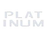 Platinum Tailgate Letter Overlays Fits 2020-2022 Ford Super Duty
