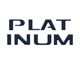Platinum Tailgate Letter Inserts Fits 2023-2024 Ford Super Duty Platinum & 2025-2027 Platinum Plus