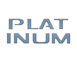 Platinum Tailgate Letter Inserts Fits 2023-2024 Ford Super Duty Platinum & 2025-2027 Platinum Plus