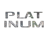 Platinum Tailgate Lettering Kit Fits 2025-2027 Ford Super Duty Platinum
