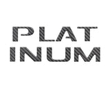 Platinum Tailgate Lettering Kit Fits 2025-2027 Ford Super Duty Platinum