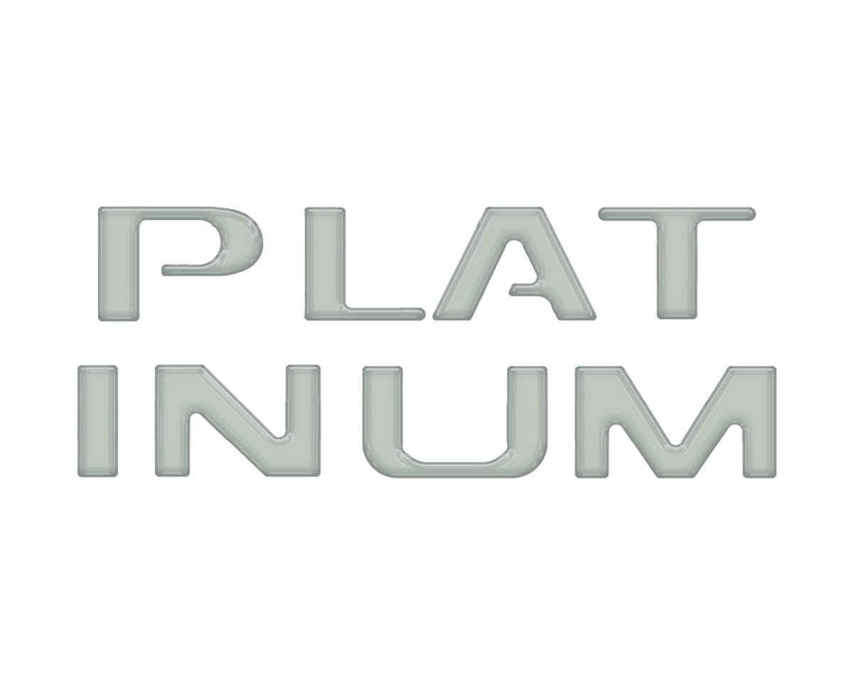 Platinum Tailgate Lettering Kit Fits 2025-2027 Ford Super Duty Platinum