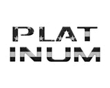 Platinum Tailgate Letter Inserts Fits 2023-2024 Ford Super Duty Platinum & 2025-2027 Platinum Plus