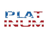 Platinum Tailgate Letter Inserts Fits 2023-2024 Ford Super Duty Platinum & 2025-2027 Platinum Plus