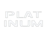 Platinum Tailgate Letter Inserts Fits 2023-2024 Ford Super Duty Platinum & 2025-2027 Platinum Plus