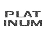 Platinum Tailgate Letter Inserts Fits 2023-2024 Ford Super Duty Platinum & 2025-2027 Platinum Plus