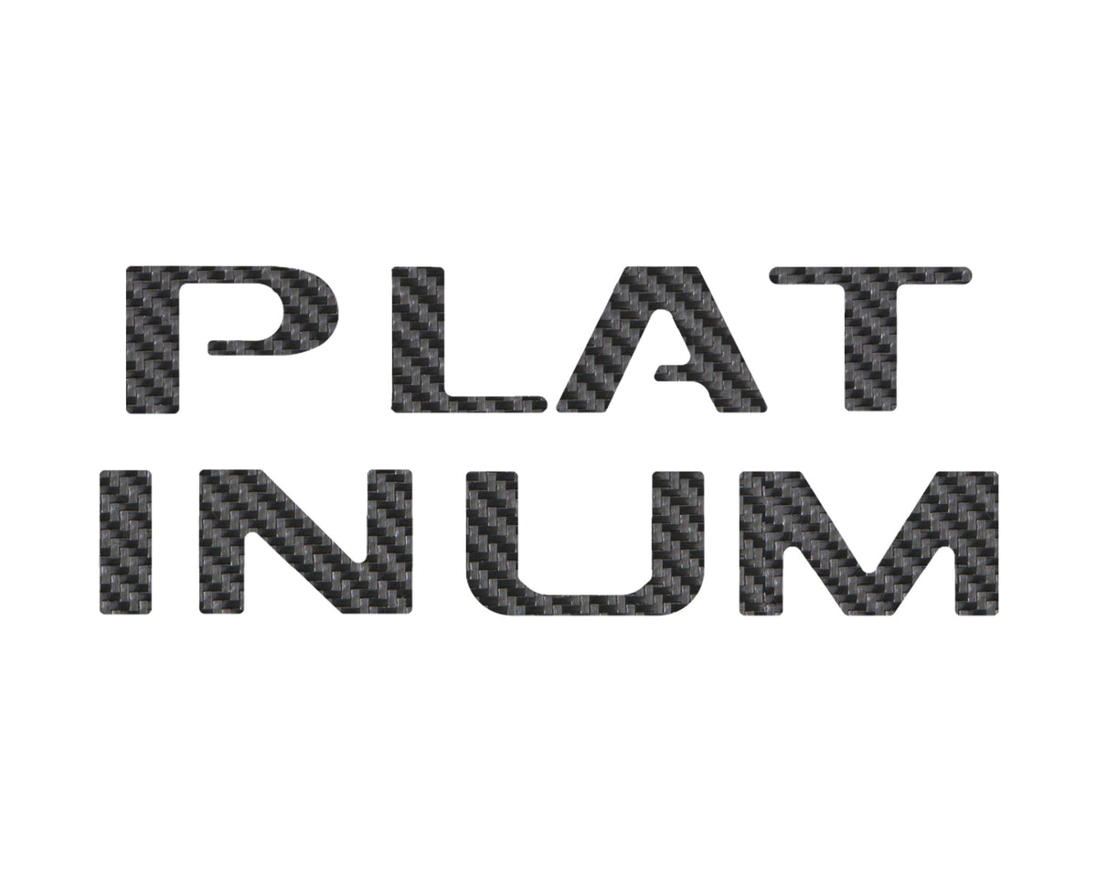 Platinum Tailgate Lettering Kit Fits 2025-2027 Ford Super Duty Platinum